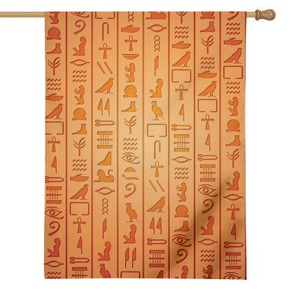 Egyptian Hieroglyphs Symbol Print House Flag
