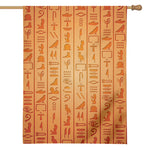 Egyptian Hieroglyphs Symbol Print House Flag