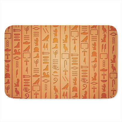 Egyptian Hieroglyphs Symbol Print Indoor Door Mat