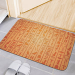 Egyptian Hieroglyphs Symbol Print Indoor Door Mat