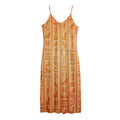 Egyptian Hieroglyphs Symbol Print Jersey Midi Cami Dress