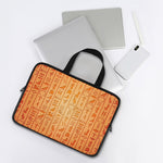 Egyptian Hieroglyphs Symbol Print Laptop Sleeve With Handle