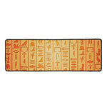 Egyptian Hieroglyphs Symbol Print Long Kitchen Mat