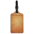 Egyptian Hieroglyphs Symbol Print Luggage Tag