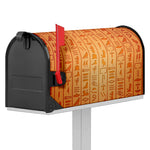 Egyptian Hieroglyphs Symbol Print Mailbox Cover