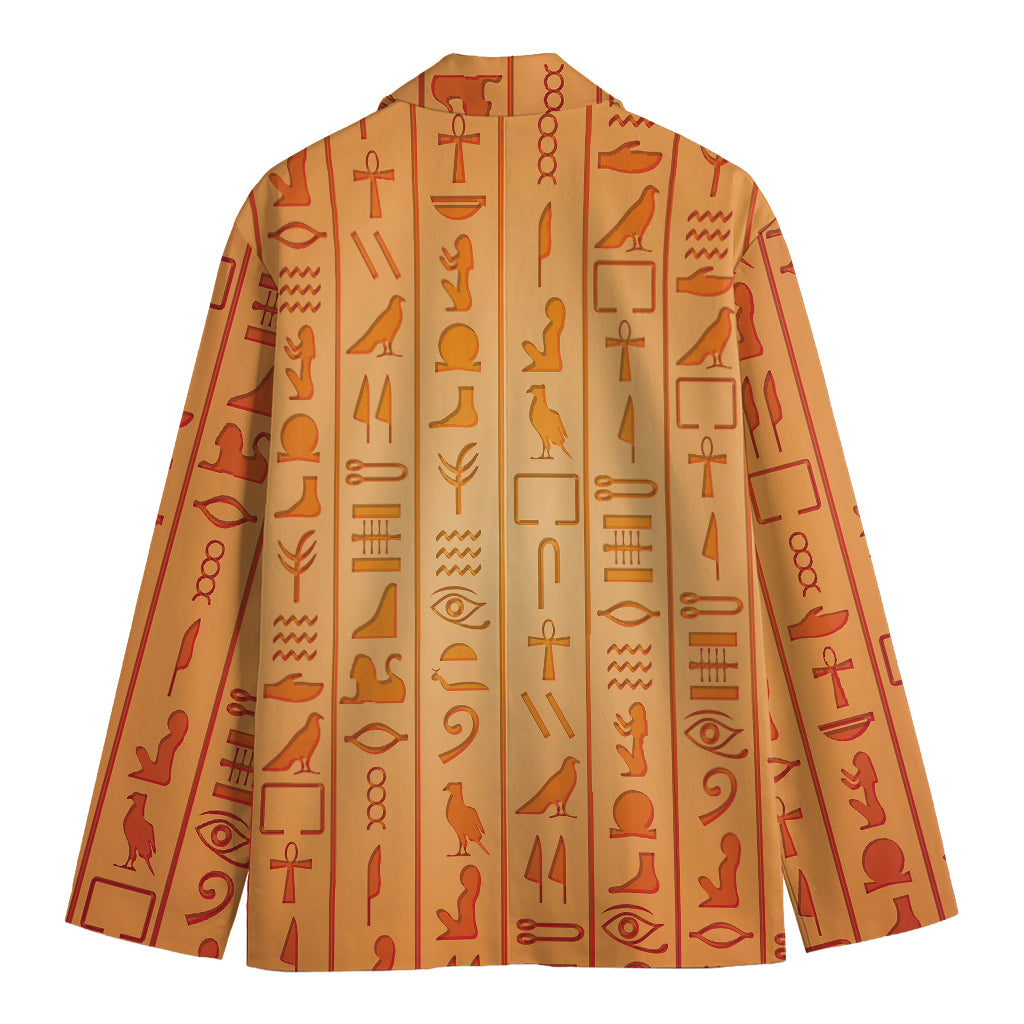 Egyptian Hieroglyphs Symbol Print Men's Blazer