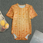 Egyptian Hieroglyphs Symbol Print Men's Bodysuit