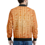 Egyptian Hieroglyphs Symbol Print Men's Bomber Jacket