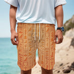 Egyptian Hieroglyphs Symbol Print Men's Cargo Shorts