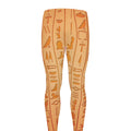 Egyptian Hieroglyphs Symbol Print Men's Leggings