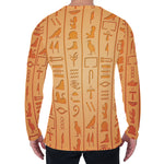 Egyptian Hieroglyphs Symbol Print Men's Long Sleeve T-Shirt