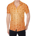 Egyptian Hieroglyphs Symbol Print Men's Shirt