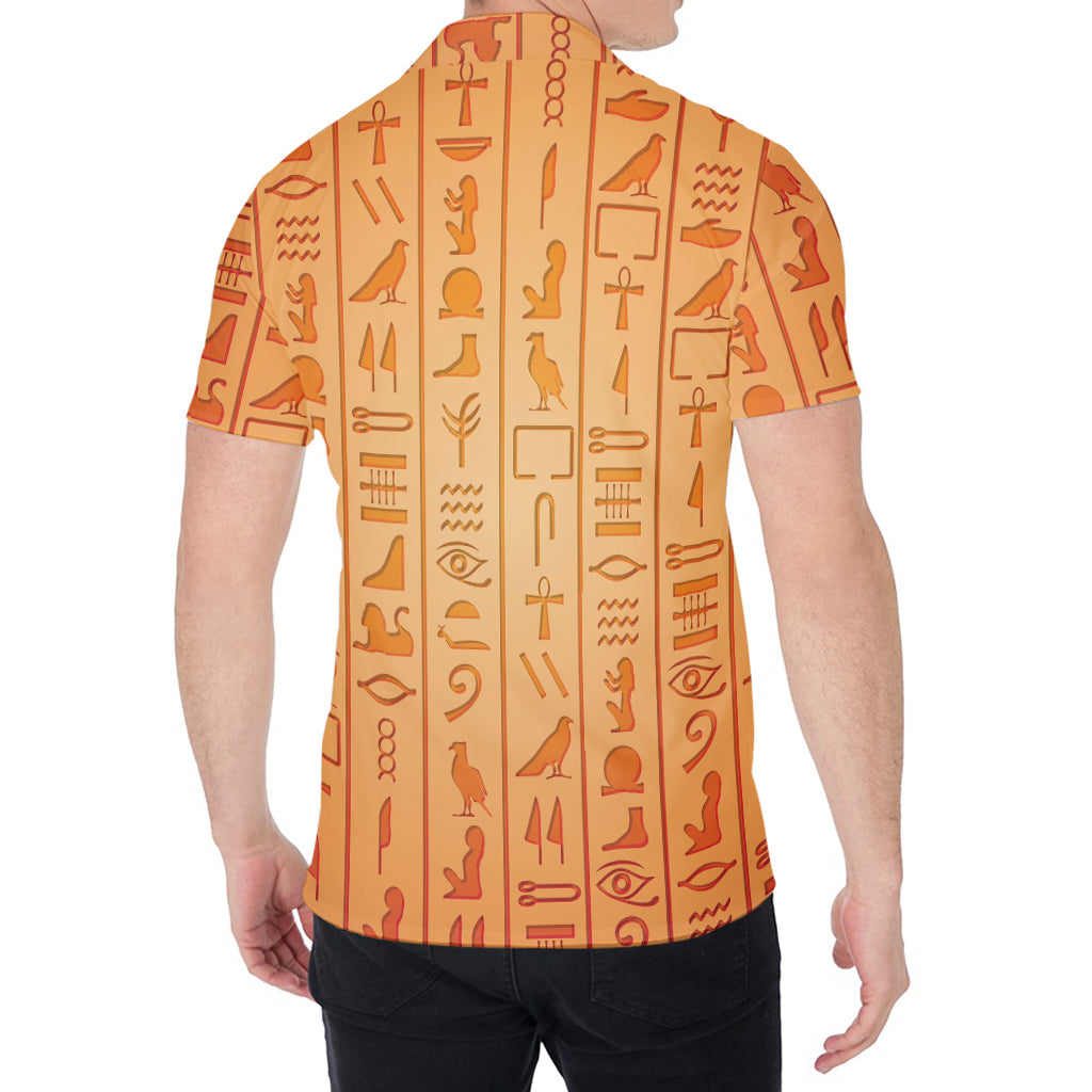 Egyptian Hieroglyphs Symbol Print Men's Shirt