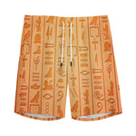 Egyptian Hieroglyphs Symbol Print Men's Sports Shorts