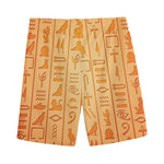 Egyptian Hieroglyphs Symbol Print Men's Sports Shorts