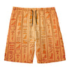 Egyptian Hieroglyphs Symbol Print Men's Swim Trunks