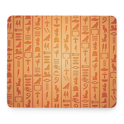 Egyptian Hieroglyphs Symbol Print Mouse Pad