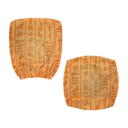 Egyptian Hieroglyphs Symbol Print Office Chair Cover