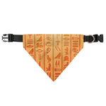 Egyptian Hieroglyphs Symbol Print Over The Collar Dog Bandana