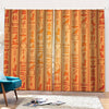 Egyptian Hieroglyphs Symbol Print Pencil Pleat Curtains