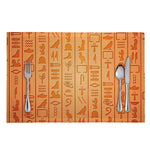 Egyptian Hieroglyphs Symbol Print Placemat