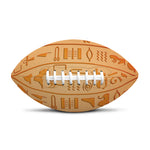 Egyptian Hieroglyphs Symbol Print Rugby Ball