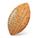 Egyptian Hieroglyphs Symbol Print Rugby Ball