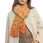 Egyptian Hieroglyphs Symbol Print Scarf