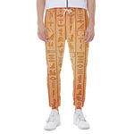 Egyptian Hieroglyphs Symbol Print Scuba Joggers