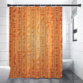 Egyptian Hieroglyphs Symbol Print Shower Curtain