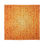 Egyptian Hieroglyphs Symbol Print Silk Bandana