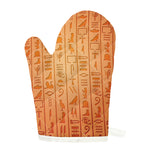 Egyptian Hieroglyphs Symbol Print Single Oven Mitt