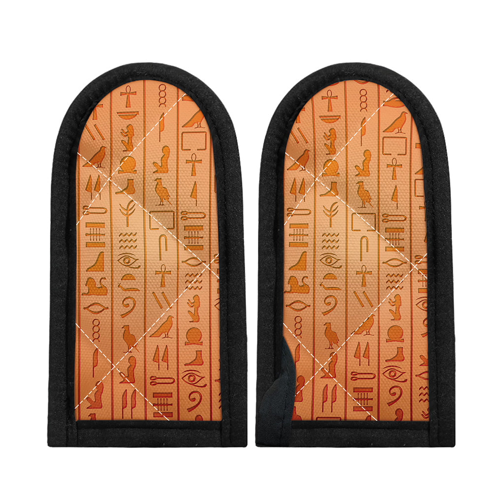 Egyptian Hieroglyphs Symbol Print Skillet Handle Cover