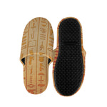 Egyptian Hieroglyphs Symbol Print Slippers