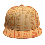 Egyptian Hieroglyphs Symbol Print Snapback Cap