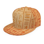 Egyptian Hieroglyphs Symbol Print Snapback Cap