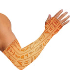 Egyptian Hieroglyphs Symbol Print Sun Protection Arm Sleeves