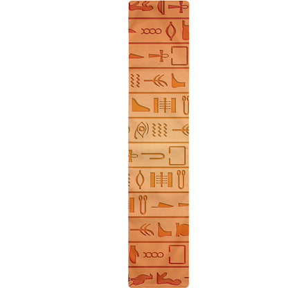 Egyptian Hieroglyphs Symbol Print Table Runner