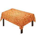 Egyptian Hieroglyphs Symbol Print Tablecloth