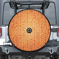 Egyptian Hieroglyphs Symbol Print Tire Cover With Camera Hole