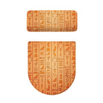 Egyptian Hieroglyphs Symbol Print Toilet Lid And Tank Cover Set