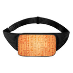 Egyptian Hieroglyphs Symbol Print Waist Bag