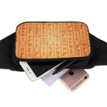 Egyptian Hieroglyphs Symbol Print Waist Bag