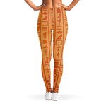 Egyptian Hieroglyphs Symbol Print Women's Leggings