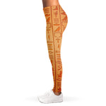 Egyptian Hieroglyphs Symbol Print Women's Leggings