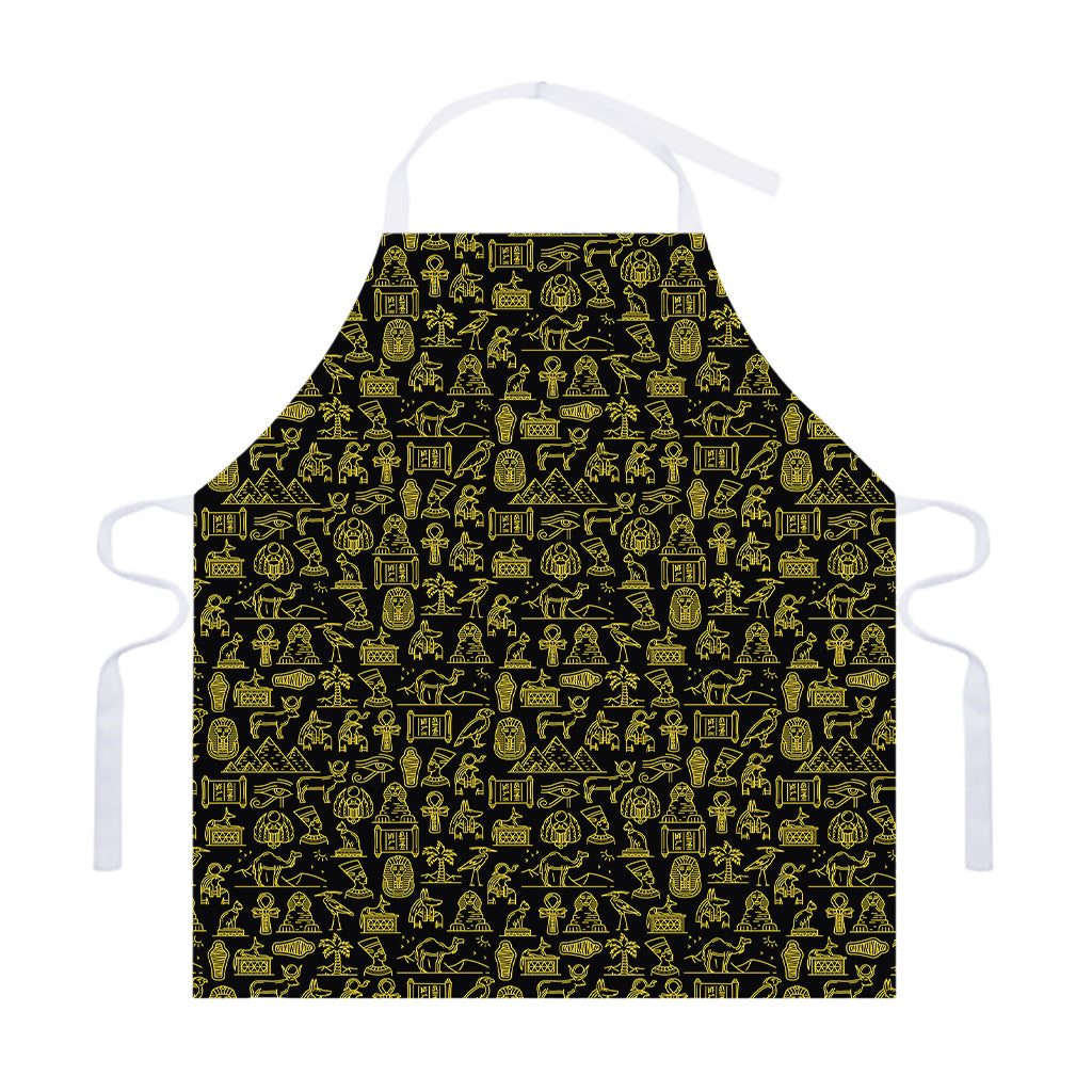 Egyptian Symbols Pattern Print Adjustable Apron