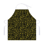 Egyptian Symbols Pattern Print Adjustable Apron