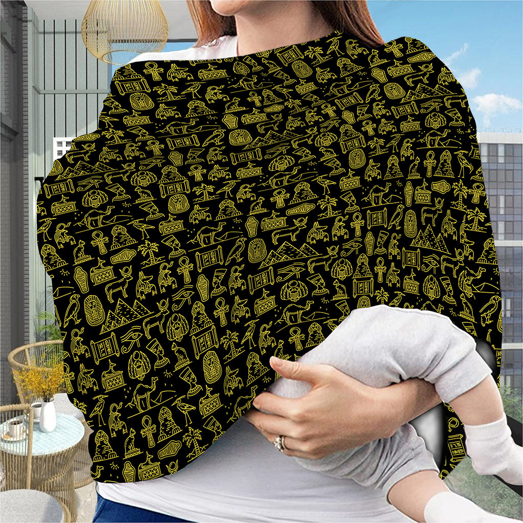 Egyptian Symbols Pattern Print Baby Seat Cover