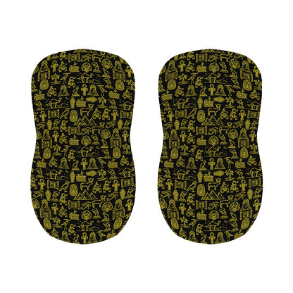 Egyptian Symbols Pattern Print Bar Stool Covers
