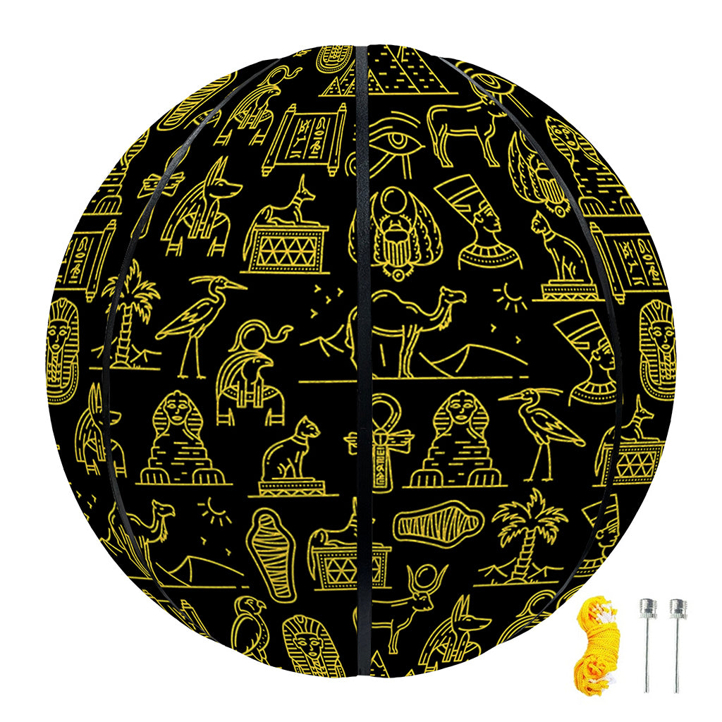 Egyptian Symbols Pattern Print Basketball